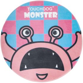 Touchdog Cartoon Up-for-Crabs Monster Rounded Cat and Dog Mat Touchdog Cartoon Up-for-Crabs Monster Rounded Cat and Dog Mat